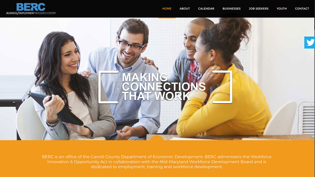 BERC website design | Web Design Westminster, MD